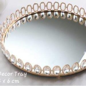Gold decor tray