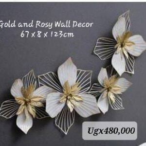 Gold & rosy wall decor